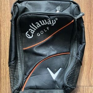 Callaway Black and Orange Backpack with Sporty Design